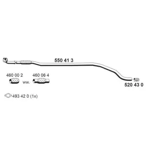 Abgasrohr Ernst 550413 f&uuml;r Fiat Mitte