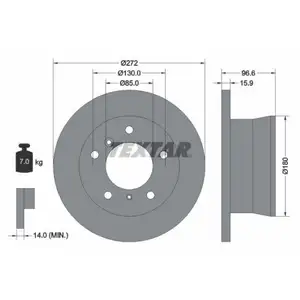 TEXTAR 92137603 Bremsscheiben 2 Stück MERCEDES-BENZ TEXTAR 92137603 Bremsscheiben 2 Stück MERCEDES-BENZ