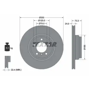 TEXTAR 92137805 Bremsscheiben 2 Stück vorne für BMW TEXTAR 92137805 Bremsscheiben 2 Stück vorne für BMW