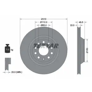 TEXTAR 92140703 Bremsscheiben 2 Stück AUDI TEXTAR 92140703 Bremsscheiben 2 Stück AUDI