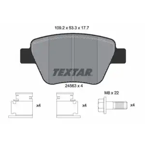 Textar Bremsenset Bremsscheiben 272 mm voll Bremsbeläge hinten Touran 1T A3 8P Textar Bremsenset Bremsscheiben 272 mm voll Bremsbeläge hinten Touran 1T A3 8P
