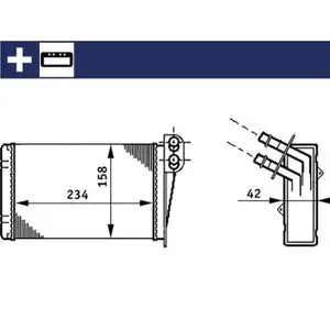 MAHLE AH 73 000S Innenraum-Wärmetauscher für RENAULT MAHLE AH 73 000S Innenraum-Wärmetauscher für RENAULT