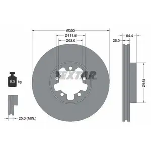 TEXTAR 92151903 Bremsscheiben 2 St&uuml;ck FORD