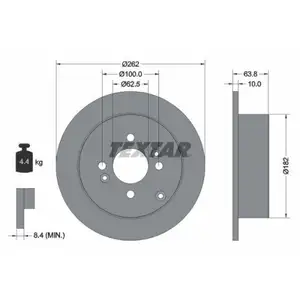 Original TEXTAR 92161303 Bremsscheiben 2 Stück hinten für HYUNDAI Original TEXTAR 92161303 Bremsscheiben 2 Stück hinten für HYUNDAI
