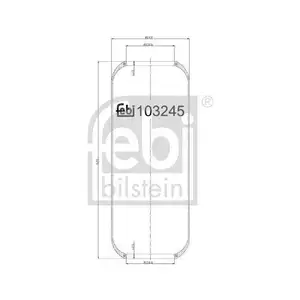 FEBI BILSTEIN 103245 Luftfederbalg für IVECO FEBI BILSTEIN 103245 Luftfederbalg für IVECO