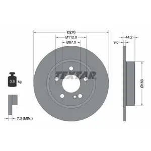 TEXTAR 92241303 Bremsscheiben 2 Stück MERCEDES-BENZ TEXTAR 92241303 Bremsscheiben 2 Stück MERCEDES-BENZ