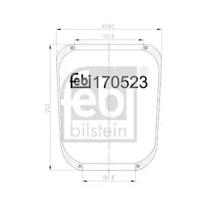 FEBI BILSTEIN 170523 Luftfederbalg für IVECO FEBI BILSTEIN 170523 Luftfederbalg für IVECO