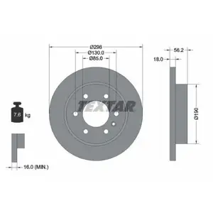 TEXTAR 92301003 Bremsscheiben 2 Stück hinten für MERCEDES-BENZ TEXTAR 92301003 Bremsscheiben 2 Stück hinten für MERCEDES-BENZ