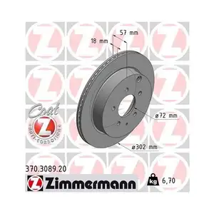 ZIMMERMANN 370.3089.20 Bremsscheiben 2 Stück für MAZDA ZIMMERMANN 370.3089.20 Bremsscheiben 2 Stück für MAZDA