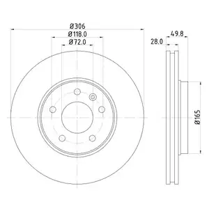 Mintex MDC1608 Bremsscheiben 2 St&uuml;ck OPEL