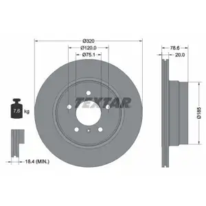 TEXTAR 92161103 Bremsscheiben 2 Stück BMW TEXTAR 92161103 Bremsscheiben 2 Stück BMW