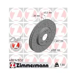 Original ZIMMERMANN 400.1419.52 Bremsscheiben 2 Stück für MERCEDES-BENZ Original ZIMMERMANN 400.1419.52 Bremsscheiben 2 Stück für MERCEDES-BENZ