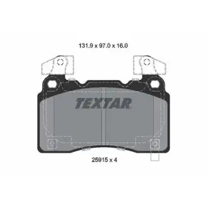 Bremsbelagsatz Scheibenbremse Textar 2591503 Q+ für Opel für Vauxhall für Tesla Bremsbelagsatz Scheibenbremse Textar 2591503 Q+ für Opel für Vauxhall für Tesla