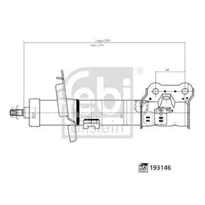 FEBI BILSTEIN 193146 Stoßdämpfer FEBI BILSTEIN 193146 Stoßdämpfer