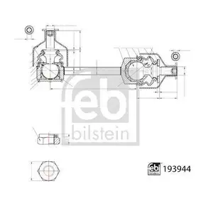 FEBI BILSTEIN 193944 Verbindungsstange für VOLVO FEBI BILSTEIN 193944 Verbindungsstange für VOLVO