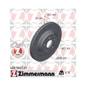 ZIMMERMANN 400.3667.20 Bremsscheiben 2 Stück für MERCEDES-BENZ ZIMMERMANN 400.3667.20 Bremsscheiben 2 Stück für MERCEDES-BENZ