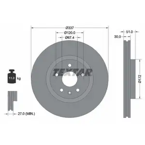 TEXTAR 92187103 Bremsscheiben 2 Stück OPEL TEXTAR 92187103 Bremsscheiben 2 Stück OPEL