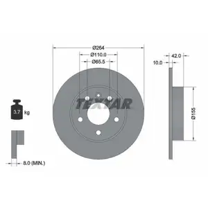 TEXTAR 92092103 Bremsscheiben 2 Stück OPEL TEXTAR 92092103 Bremsscheiben 2 Stück OPEL