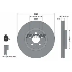 TEXTAR 92178203 Bremsscheiben 2 Stück VOLVO TEXTAR 92178203 Bremsscheiben 2 Stück VOLVO