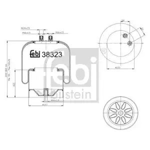 FEBI BILSTEIN 38323 Luftfederbalg f&uuml;r MERCEDES-BENZ