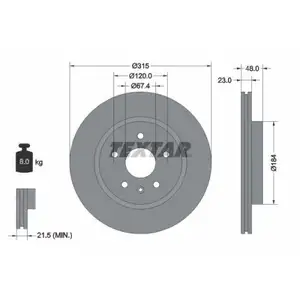 TEXTAR 92187303 Bremsscheiben 2 Stück OPEL TEXTAR 92187303 Bremsscheiben 2 Stück OPEL