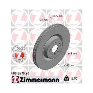 ZIMMERMANN 400.3670.20 Bremsscheiben 2 Stück für MERCEDES-BENZ ZIMMERMANN 400.3670.20 Bremsscheiben 2 Stück für MERCEDES-BENZ