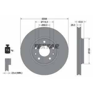 TEXTAR 92195603 Bremsscheiben 2 Stück RENAULT TEXTAR 92195603 Bremsscheiben 2 Stück RENAULT