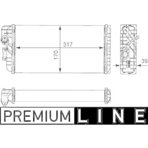 W&auml;rmetauscher Innenraumheizung Mahle AH 124 000P Behr *** Premium Line ***