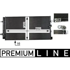 Kondensator Klimaanlage Mahle AC 738 000P Behr *** Premium Line *** f&uuml;r Audi