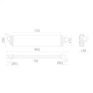 MAHLE CI 669 000P Ladeluftkühler für RENAULT MAHLE CI 669 000P Ladeluftkühler für RENAULT