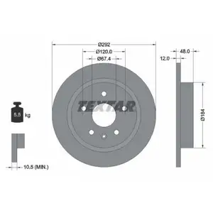 TEXTAR 92222903 Bremsscheiben 2 Stück OPEL TEXTAR 92222903 Bremsscheiben 2 Stück OPEL