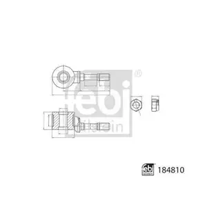 FEBI BILSTEIN 184810 Verbindungsstange FEBI BILSTEIN 184810 Verbindungsstange