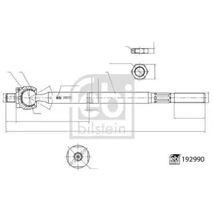 FEBI BILSTEIN 192990 Axialgelenk für TOYOTA FEBI BILSTEIN 192990 Axialgelenk für TOYOTA