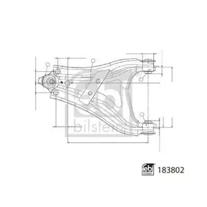 FEBI BILSTEIN 183802 Querlenker für DACIA, RENAULT FEBI BILSTEIN 183802 Querlenker für DACIA, RENAULT