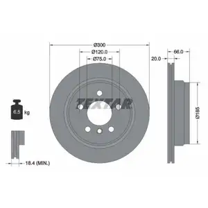 TEXTAR 92239703 Bremsscheiben 2 Stück hinten für BMW TEXTAR 92239703 Bremsscheiben 2 Stück hinten für BMW