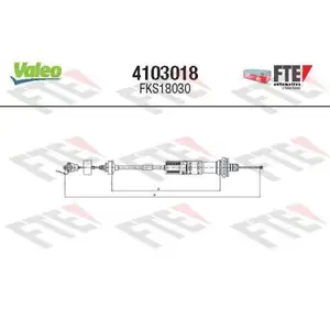 Seilzug Kupplungsbetätigung Fte 4103018 für Peugeot Seilzug Kupplungsbetätigung Fte 4103018 für Peugeot