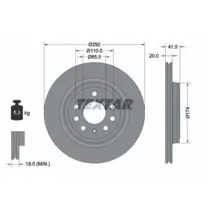 TEXTAR 92118403 Bremsscheiben 2 Stück OPEL TEXTAR 92118403 Bremsscheiben 2 Stück OPEL