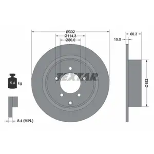TEXTAR 92177303 Bremsscheiben 2 Stück JEEP TEXTAR 92177303 Bremsscheiben 2 Stück JEEP