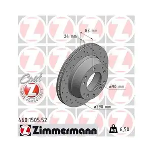 Original ZIMMERMANN 460.1505.52 Bremsscheiben 2 Stück für PORSCHE Original ZIMMERMANN 460.1505.52 Bremsscheiben 2 Stück für PORSCHE