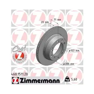 ZIMMERMANN 460.1511.20 Bremsscheiben 2 Stück für PORSCHE ZIMMERMANN 460.1511.20 Bremsscheiben 2 Stück für PORSCHE