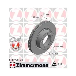 ZIMMERMANN 460.1513.20 Bremsscheiben 2 Stück für PORSCHE AUDI ZIMMERMANN 460.1513.20 Bremsscheiben 2 Stück für PORSCHE AUDI