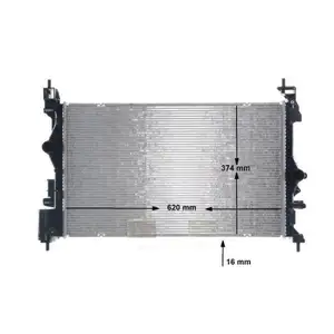 MAHLE CR 1198 000S Kühlmittelkühler für OPEL MAHLE CR 1198 000S Kühlmittelkühler für OPEL