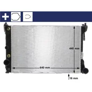 MAHLE CR 988 000S Kühlmittelkühler für MERCEDES-BENZ MAHLE CR 988 000S Kühlmittelkühler für MERCEDES-BENZ