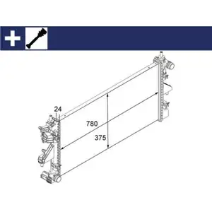 MAHLE CR 881 000S Kühlmittelkühler MAHLE CR 881 000S Kühlmittelkühler