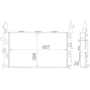 MAHLE CR 1498 000S Kühlmittelkühler für OPEL MAHLE CR 1498 000S Kühlmittelkühler für OPEL