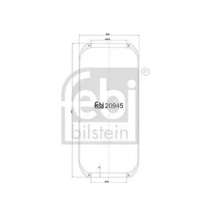 FEBI BILSTEIN 20945 Luftfederbalg FEBI BILSTEIN 20945 Luftfederbalg