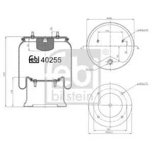 FEBI BILSTEIN 40255 Luftfederbalg