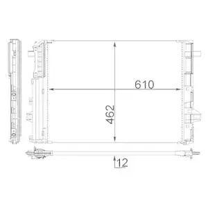 MAHLE AC 446 000S A/C-Kondensator für MERCEDES-BENZ, INFINITI MAHLE AC 446 000S A/C-Kondensator für MERCEDES-BENZ, INFINITI