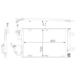 MAHLE AC 400 000S A/C-Kondensator für OPEL MAHLE AC 400 000S A/C-Kondensator für OPEL