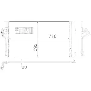 MAHLE AC 762 000S A/C-Kondensator für MERCEDES-BENZ MAHLE AC 762 000S A/C-Kondensator für MERCEDES-BENZ